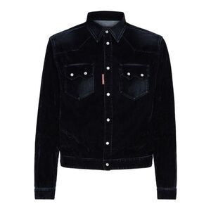 Dsquared2 Men `Flocked Cord` Jeans Jacket